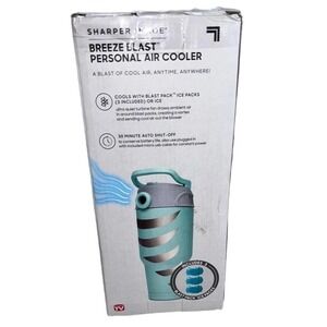 Sharper Image Breeze Blast Personal Air‎ Cooler Teal Portable Ice Pack Ultra